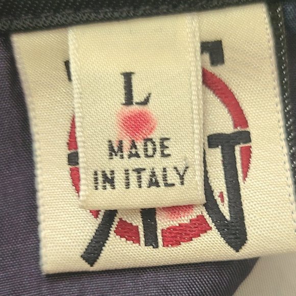 ULTRA RARE Vintage Designer JPG Jean-Paul Gaultier Black Logo Mini Skirt - Picture 9 of 11